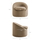 Modway Sadie Slipcovered Linen-Blend Round Accent Chair