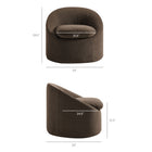 Modway Sadie Slipcovered Linen-Blend Round Accent Chair