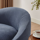 Modway Sadie Slipcovered Linen-Blend Round Accent Chair