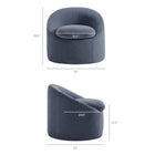 Modway Sadie Slipcovered Linen-Blend Round Accent Chair