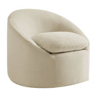 Modway Sadie Slipcovered Linen-Blend Round Accent Chair