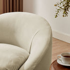 Modway Sadie Slipcovered Linen-Blend Round Accent Chair