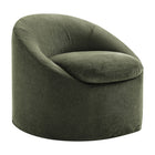 Modway Sadie Slipcovered Linen-Blend Round Accent Chair