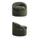 Modway Sadie Slipcovered Linen-Blend Round Accent Chair