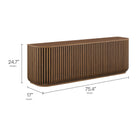 Modway Fortitude 75" Curved Sideboard Storage Cabinet