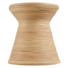 Modway Tavi Hourglass Natural Rattan Round Side Table