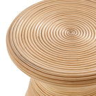 Modway Tavi Hourglass Natural Rattan Round Side Table