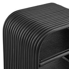 Modway Eve Curved Natural Rattan Side Table
