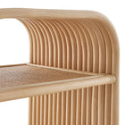 Modway Eve Curved Natural Rattan Side Table
