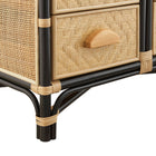 Modway Jane 71 Inch Tall Arched Natural Rattan Bookshelf