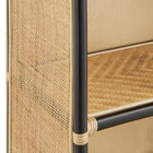 Modway Jane 71 Inch Tall Arched Natural Rattan Bookshelf