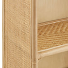Modway Jane 71 Inch Tall Arched Natural Rattan Bookshelf