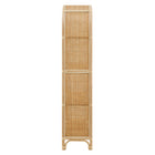 Modway Celeste 67 Inch Tall Arched Natural Rattan Bookshelf
