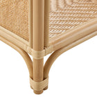 Modway Celeste 67 Inch Tall Arched Natural Rattan Bookshelf