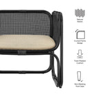 Modway Ellis Natural Rattan Accent Armchair