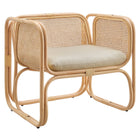 Modway Ellis Natural Rattan Accent Armchair  