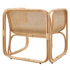 Modway Ellis Natural Rattan Accent Armchair