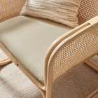 Modway Ellis Natural Rattan Accent Armchair