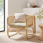 Modway Ellis Natural Rattan Accent Armchair
