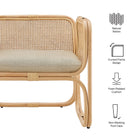 Modway Ellis Natural Rattan Accent Armchair