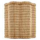 Modway Erika Scalloped Natural Rattan Side Table