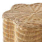 Modway Erika Scalloped Natural Rattan Side Table
