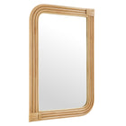Modway Corsica Curved Rectangle Rattan Wall Mirror  