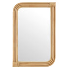 Modway Corsica Curved Rectangle Rattan Wall Mirror