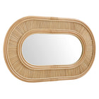 Modway Sovana Oval Rattan Wall Mirror