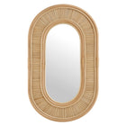 Modway Sovana Oval Rattan Wall Mirror
