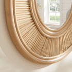 Modway Sovana Oval Rattan Wall Mirror