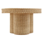 Modway Ainsley 32 Inch Round Natural Rattan Coffee Table