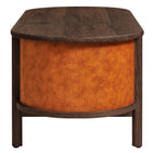 Modway Coralie Curved Vegan Leather Oval Coffee Table