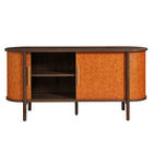 Modway Coralie Curved Vegan Leather Oval Sideboard