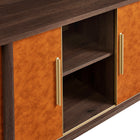 Modway Coralie Curved Vegan Leather Oval Sideboard