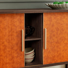 Modway Coralie Curved Vegan Leather Oval Sideboard