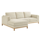 Modway Roscoe Left-Facing Fabric Sectional Sofa with Chaise  