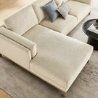 Modway Roscoe Left-Facing Fabric Sectional Sofa with Chaise
