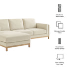 Modway Roscoe Left-Facing Fabric Sectional Sofa with Chaise