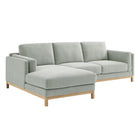 Modway Roscoe Left-Facing Fabric Sectional Sofa with Chaise  