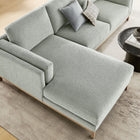 Modway Roscoe Left-Facing Fabric Sectional Sofa with Chaise