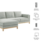 Modway Roscoe Left-Facing Fabric Sectional Sofa with Chaise