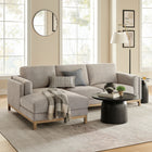 Modway Roscoe Left-Facing Fabric Sectional Sofa with Chaise