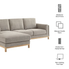 Modway Roscoe Left-Facing Fabric Sectional Sofa with Chaise
