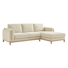 Modway Roscoe Right-Facing Fabric Sectional Sofa with Chaise  