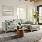 Modway Roscoe Right-Facing Fabric Sectional Sofa with Chaise