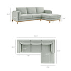 Modway Roscoe Right-Facing Fabric Sectional Sofa with Chaise