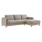 Modway Roscoe Right-Facing Fabric Sectional Sofa with Chaise  