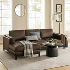 Modway Roscoe Left-Facing Vegan Leather Sectional Sofa with Chaise