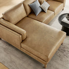 Modway Roscoe Left-Facing Vegan Leather Sectional Sofa with Chaise
